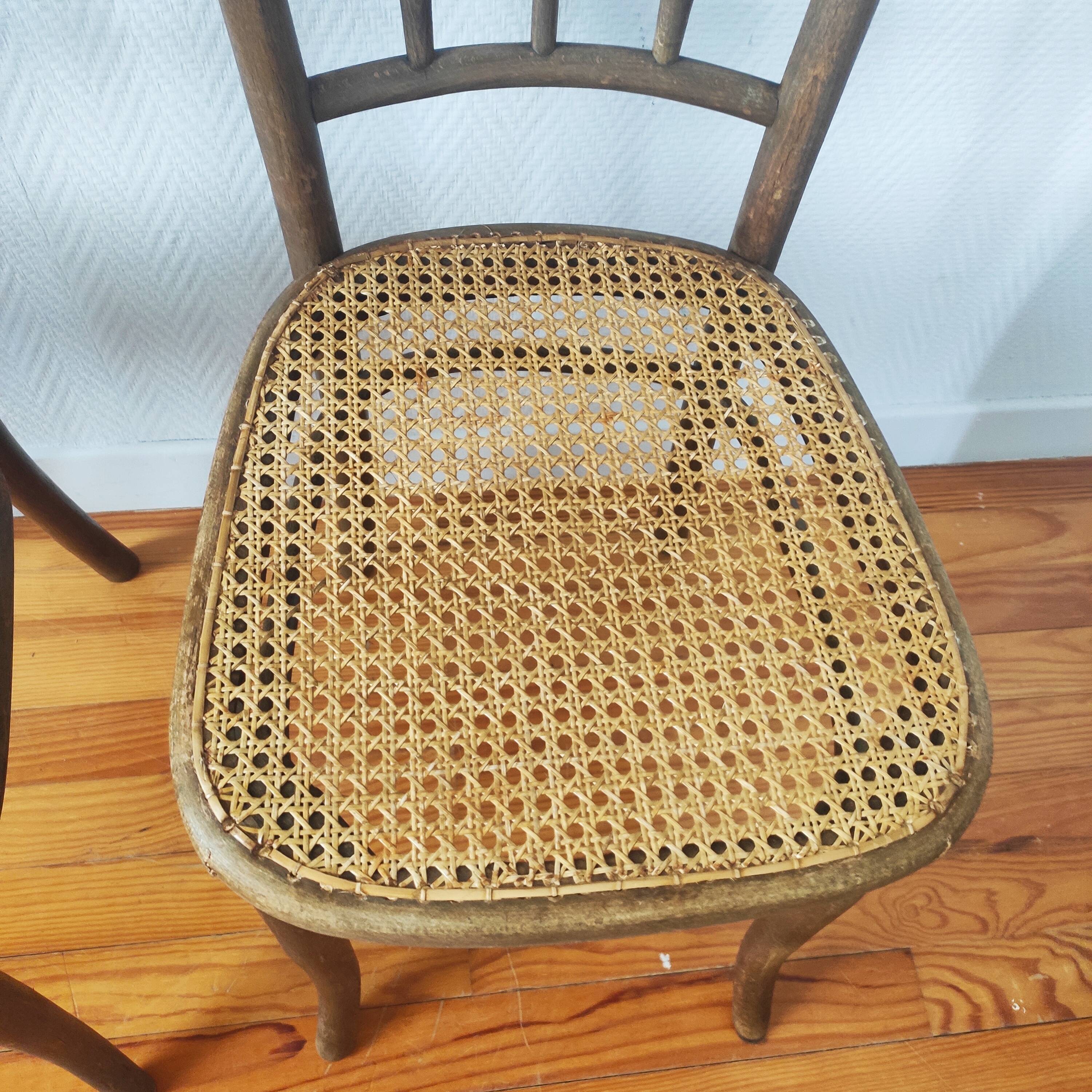 Pair of antique Josef Hofmann chairs