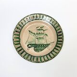 4 Vietri plates decorated by Fabbrica Ceramica Avallone, 1930s