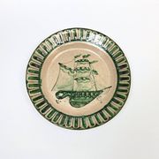4 Vietri plates decorated by Fabbrica Ceramica Avallone, 1930s