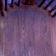 Set of 6 Windsor chairs with lyre back in solid oak, mid-century, 1960s.