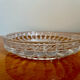 Vintage molded glass empty pocket cups