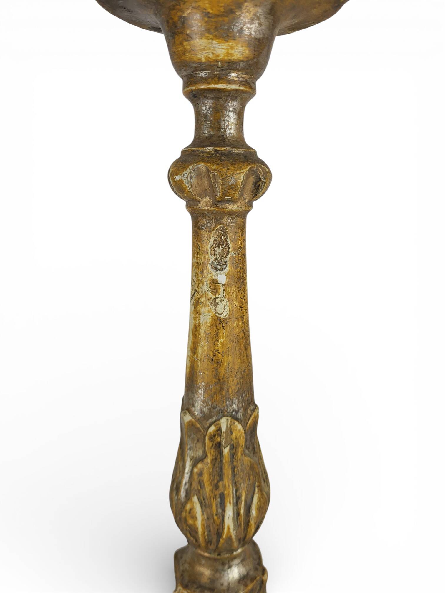 Golden wooden chandelier