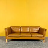 Danich vintage  seater cognac leather sofa