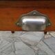 Small old administrative table with 1 drawer