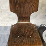 Set of 4 stacking chairs, 1970