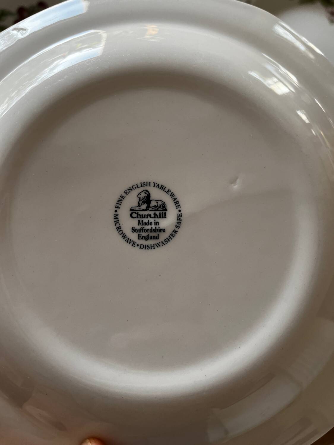 Service vaisselle anglaise