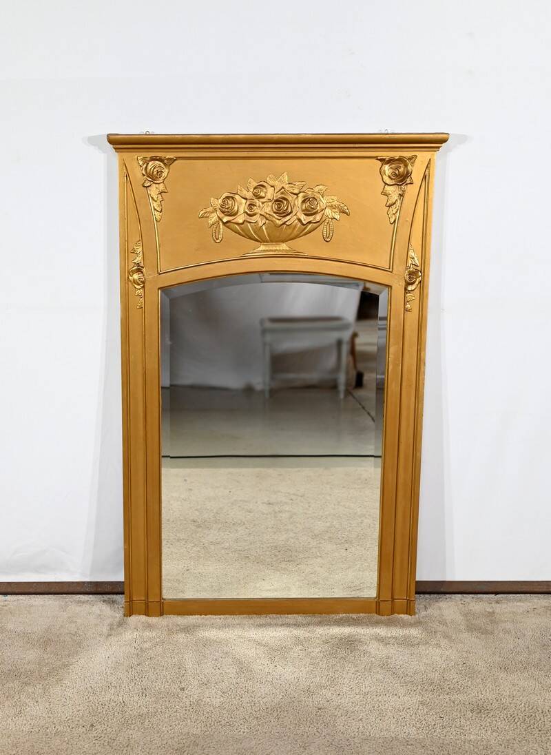 Wooden Mirror and Golden Staff, Louis XVI style – 1930