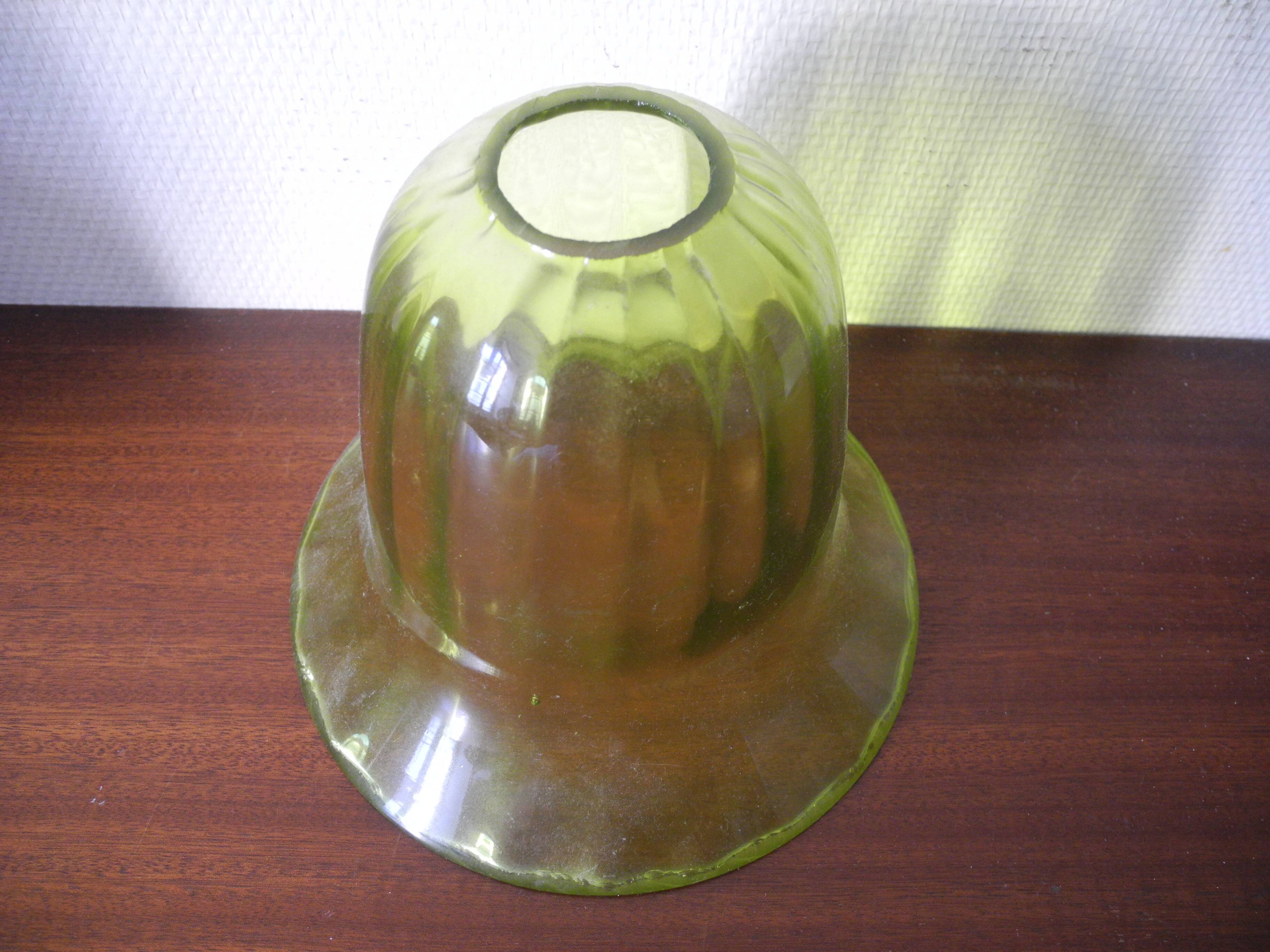 old blown glass lampshade vintage pendant light