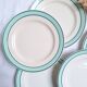 Céranord flat plates - Amanda model in green