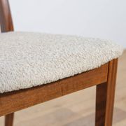 Chaises de salle à manger en teck et tissu du milieu du siècle par Leslie Dandy pour G-Plan, Unite