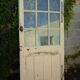 Old glass door