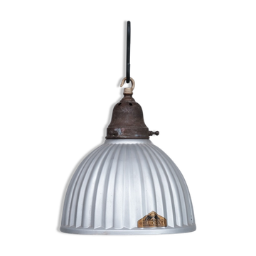 Antique english mercury glass 'helioray' pendants