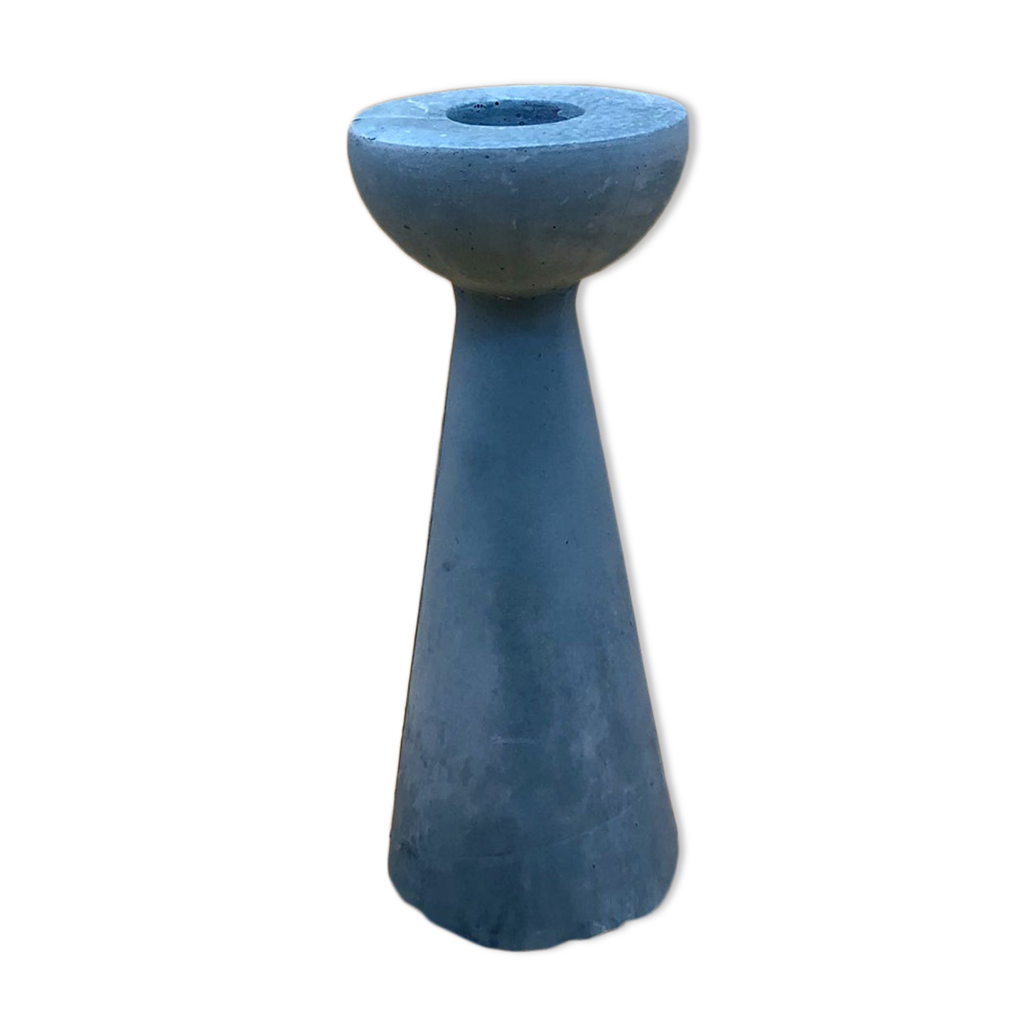 Blue candle holder