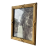Frame gilded wood measurements 16.5 cm x 12.5 cm convex glass