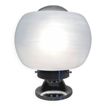 Vintage Table Lamp • Steel & Glass • Murano • Space Age • 1970