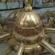 Bronze chandelier and brass art deco period