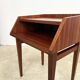 Vintage teak bedside tables (H53cm) – minimalist design and open niche.