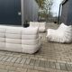 Ligne Roset Togo 3-seater and 2 x 2-seaters in beige corduroy.