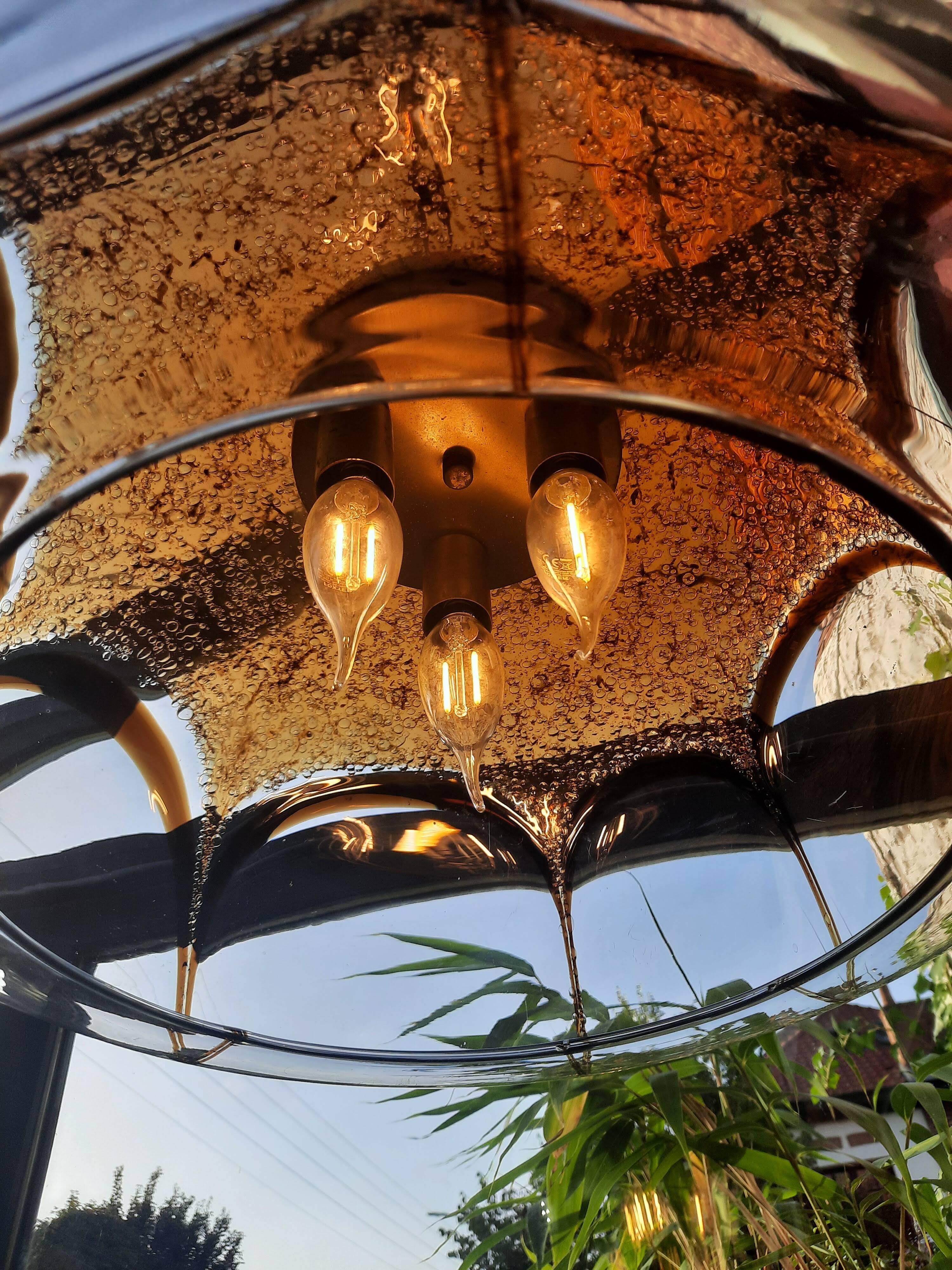 Globe Murano chandelier 70s vintage