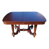 Solid mahogany extendable table