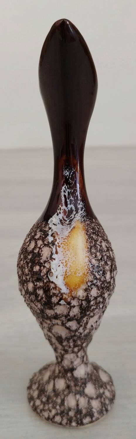 Soliflore Vase Ceramic Vallauris Fat Lava Vintage