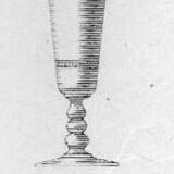 11 Baccarat Crystal Champagne Flutes, model 4770, 1907 catalogue