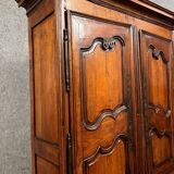 Louis XV style two-part sideboard in cherry and walnut circa 1880