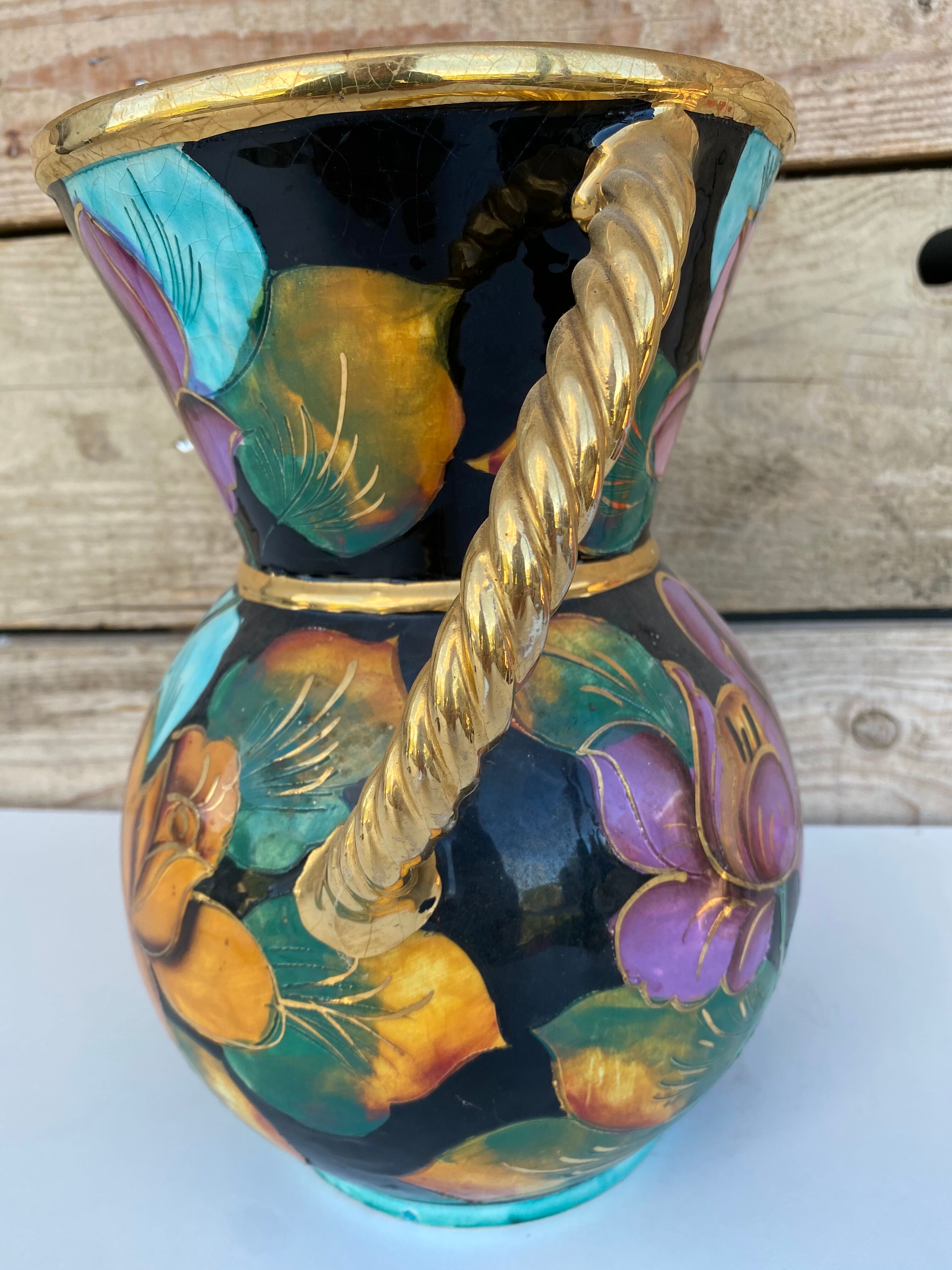 Vase vintage céramique 1960 Vallauris Selency