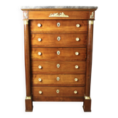 Semainier Empire à colonnes détachées XIX