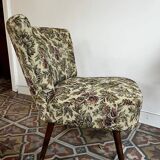 Fauteuil cocktail - tissu fleuri