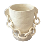 White chain vase - Cassandre Bouilly