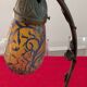 Articulated glass paste lamp, Art Nouveau