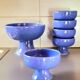 Coupes en céramique, service à desserts 1980