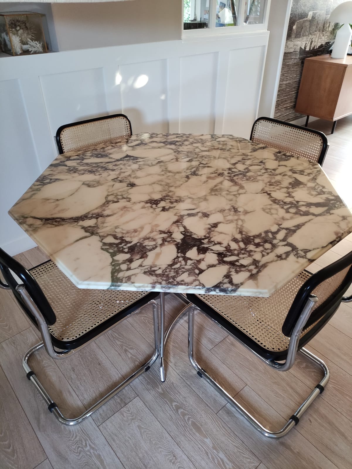 Marble dining table 70s