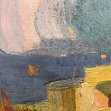 Oil on orientalist canvas