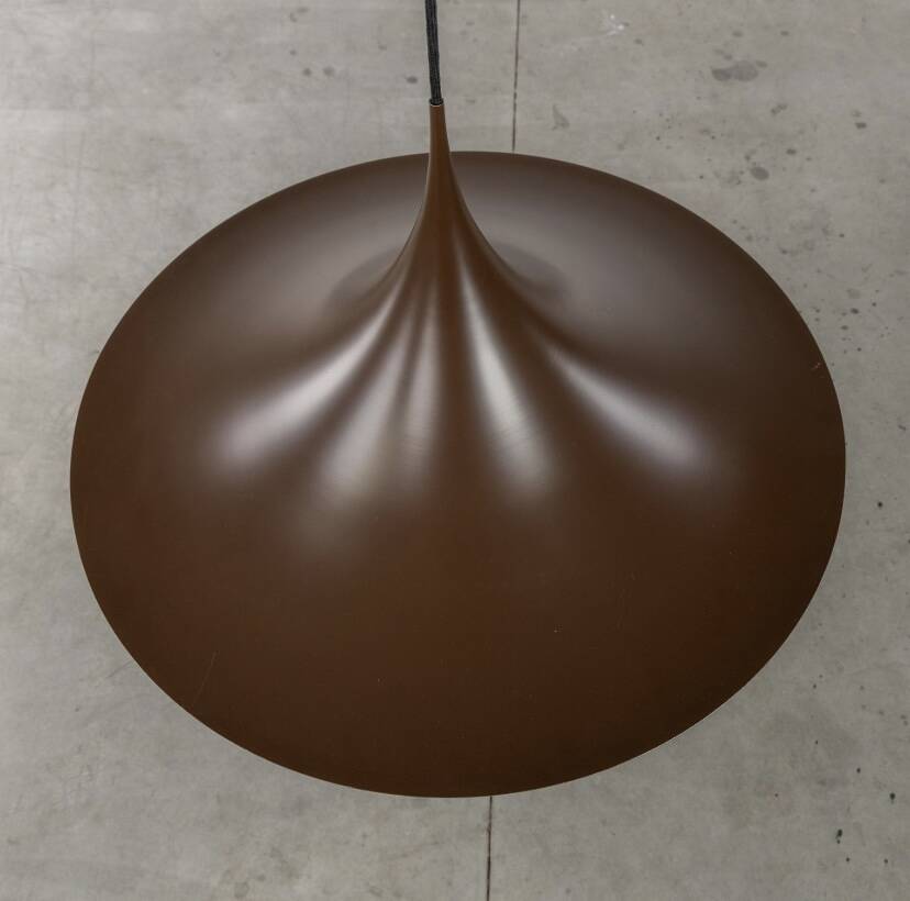 Brown “Witches Hat” pendant lamp by Claus Bonderup & Torsten Thorup for Fog & Morup