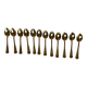 Gold plated teaspoons