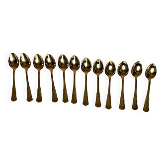 Gold plated teaspoons