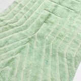 Moroccan Berber carpet Beni Ouarain water green with engraved patterns 2.45x1.57m