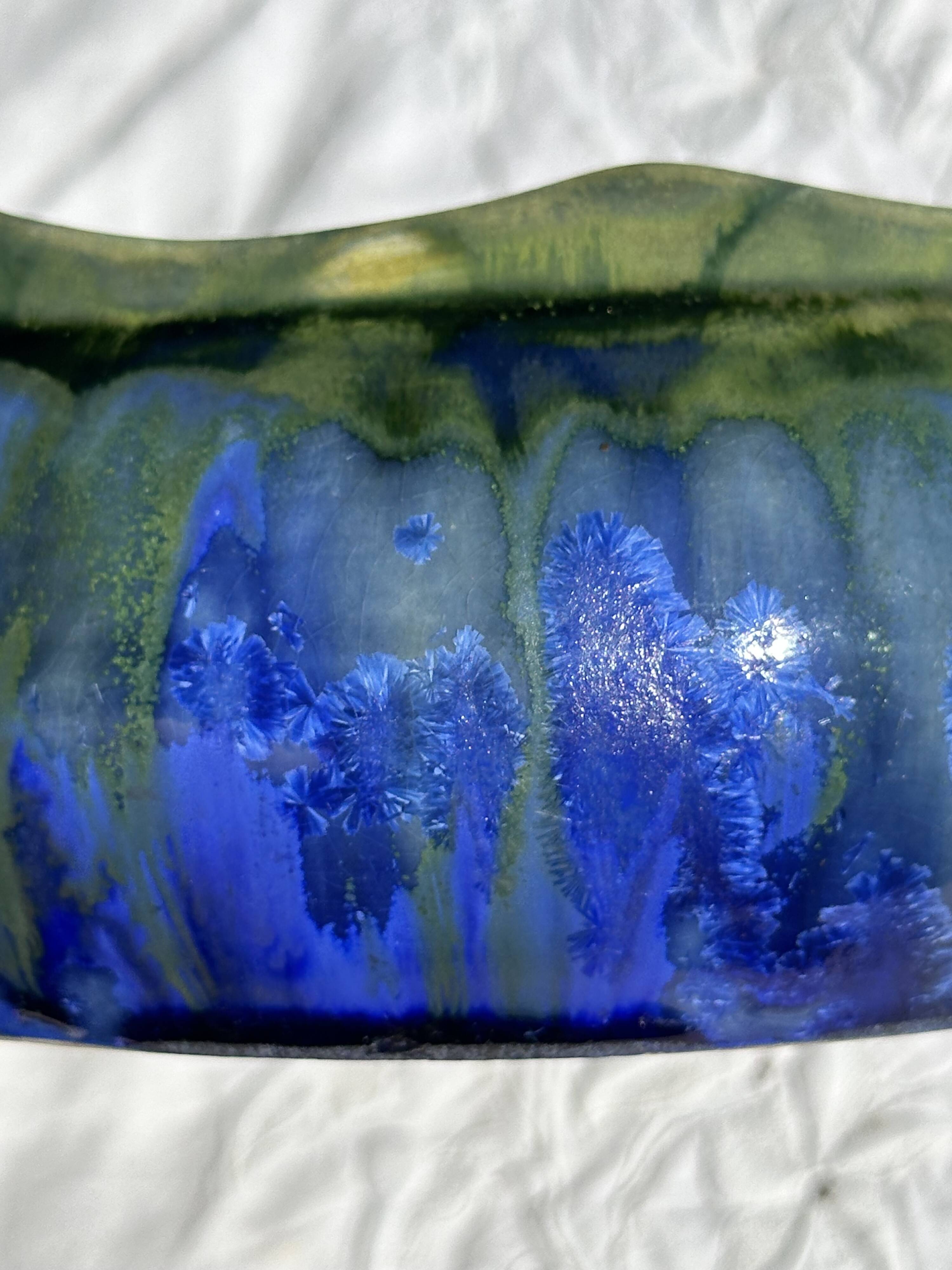 Gilbert metenier signed ceramic bowl // french art deco