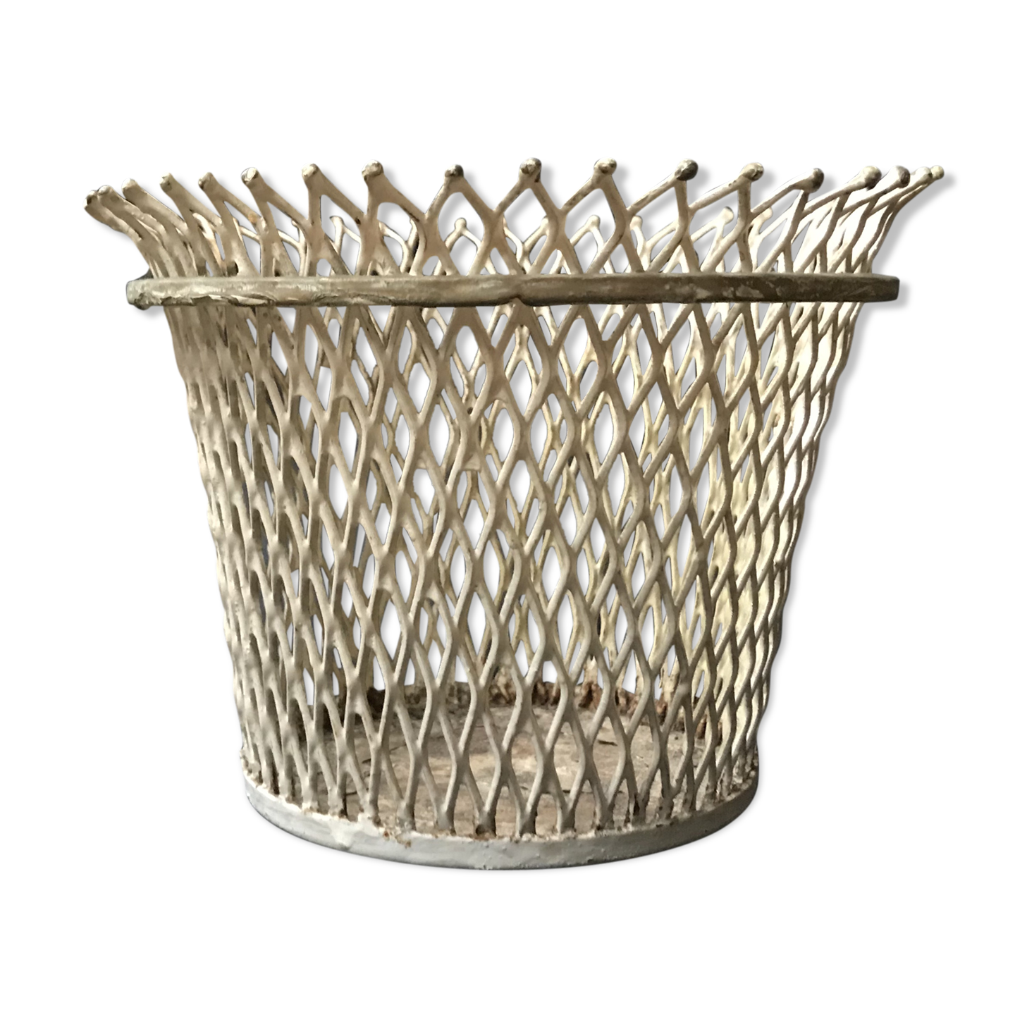 Metal Mathieu Mategot pot cover, circa 1950