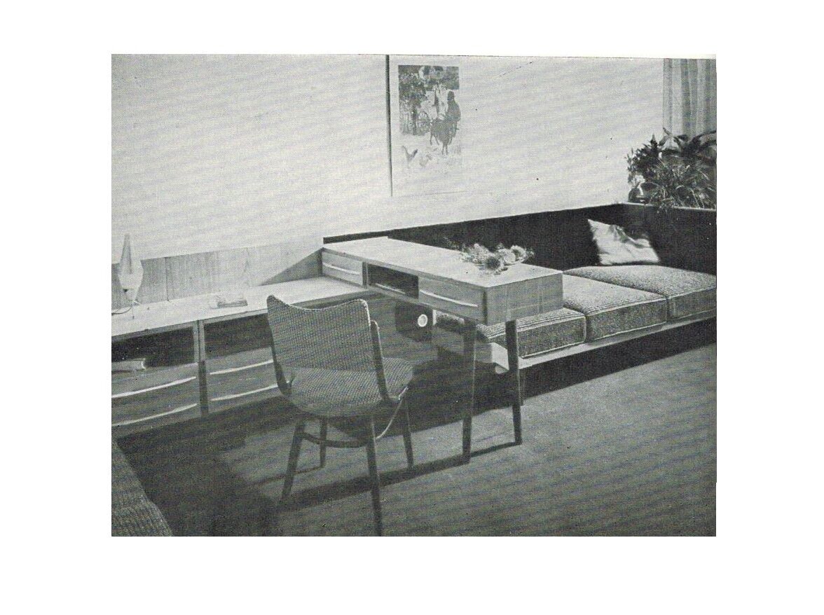 Mid-Century Desk or Console Table by Mojmír Požár for UP Bučovice, 1960s