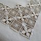 Nappe et 14 serviettes en lin ajouré broderies fines 335 x 170