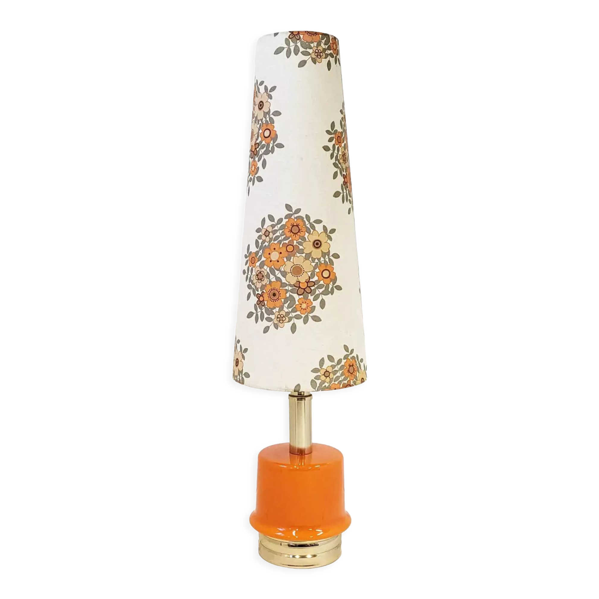 Vintage floor lamp 1970 flower power