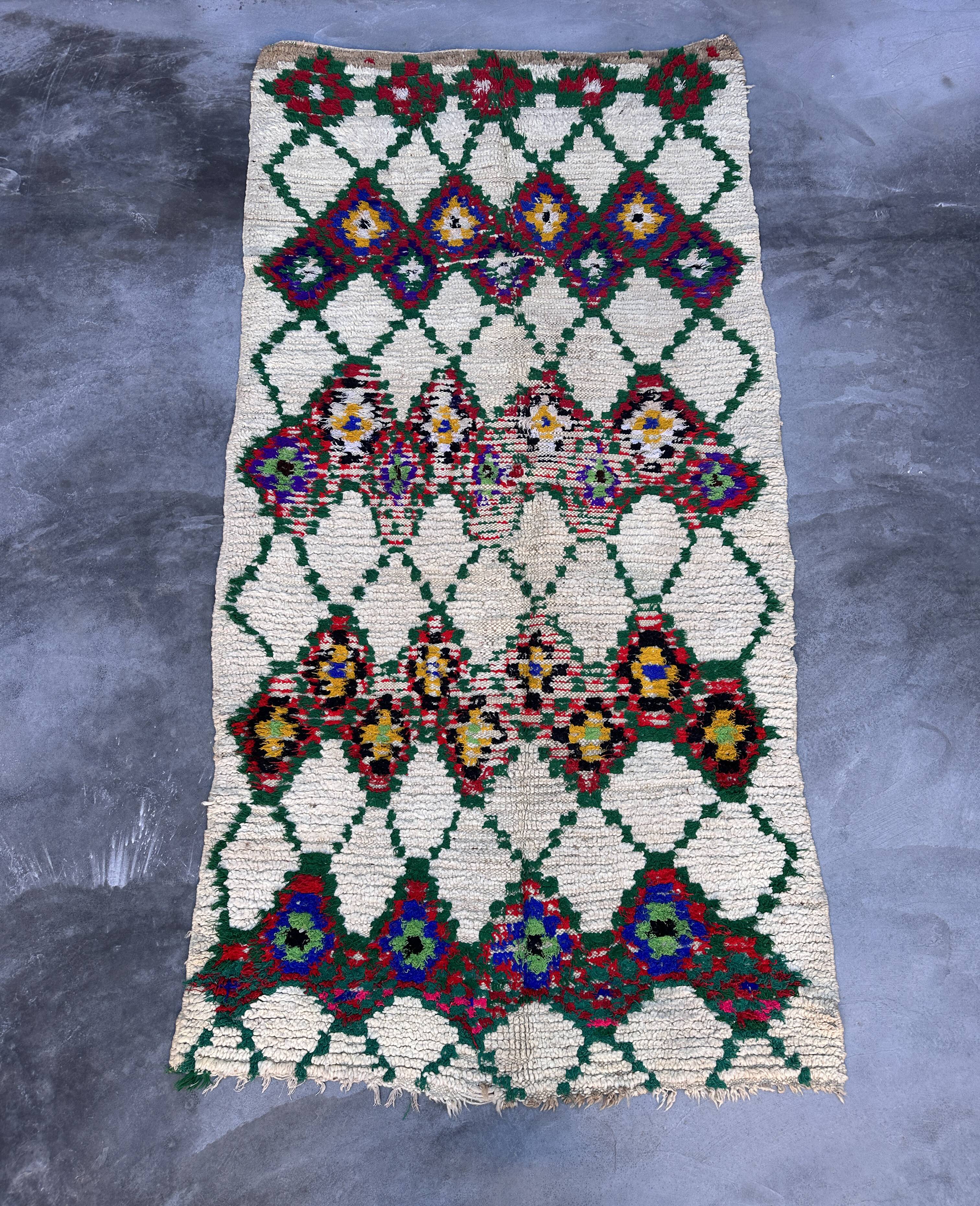 Colorful moroccan rug - 131 x 250 cm
