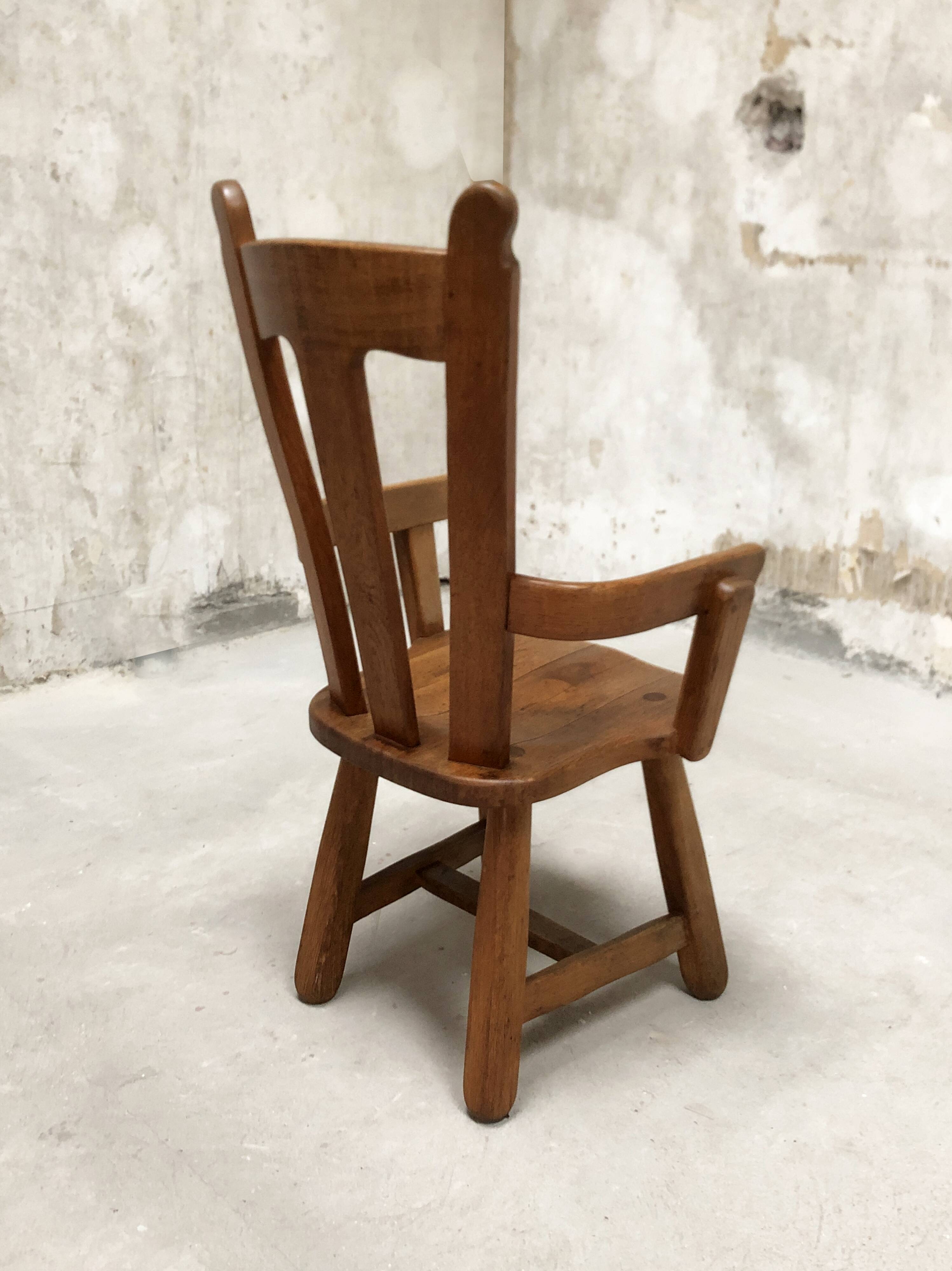 Belgian brutalist vintage armchair