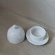 Individual porcelain butter dish