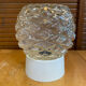 Vintage corodex ceiling light moulded glass + white bakelite support