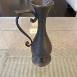 Small pewter soliflore vase