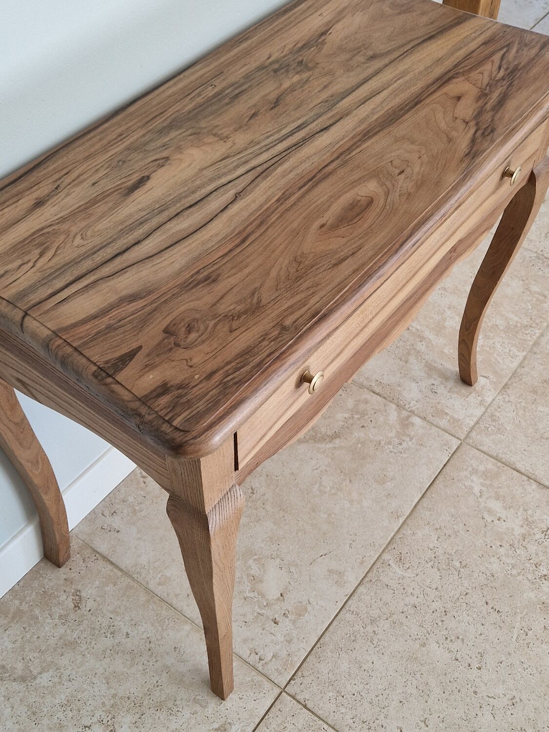 Console en bois brut